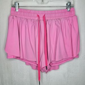 Blaosn Pink Lined Athletic Shorts Size Large
